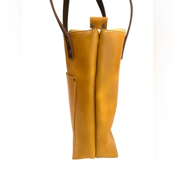 Portland Leather Goods Small Tote Bag Mango - Picture 6 of 14